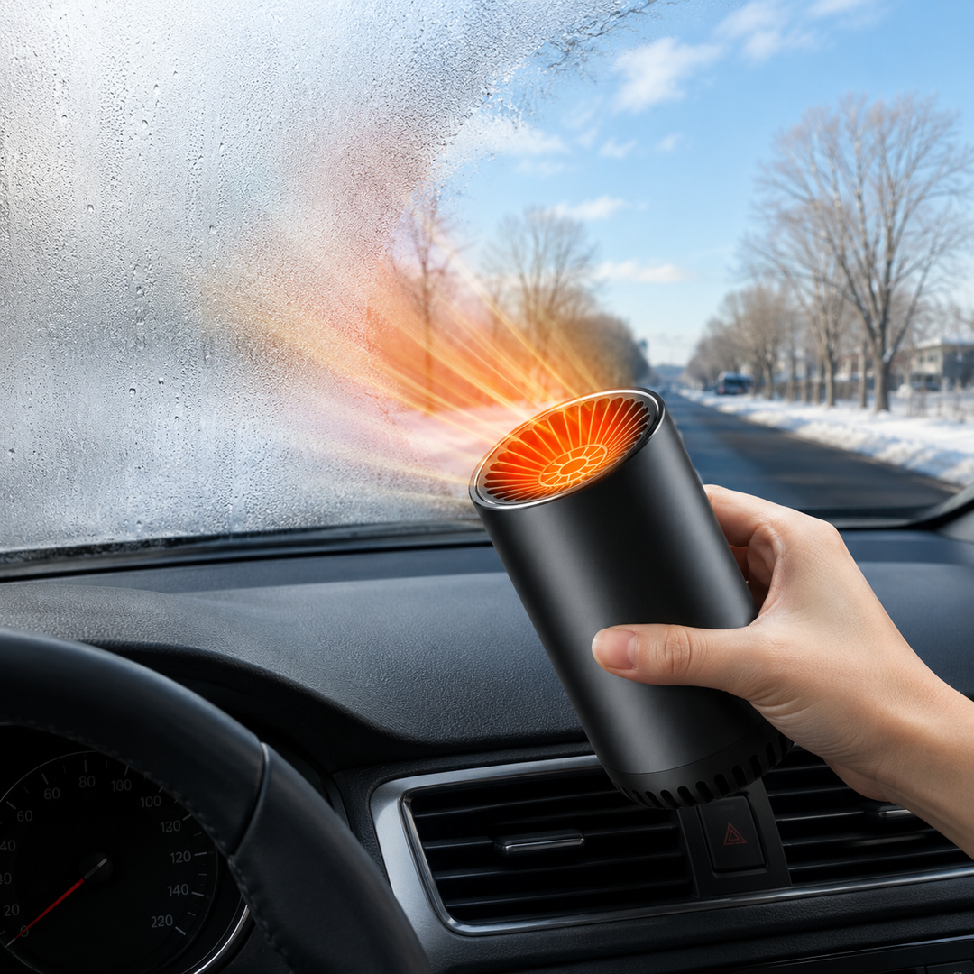 Car Warm Air Blower 12V 150W | Fast Heating Compact Cup-Shape Design | Clears Foggy Windscreens for Cold Weather Driving 3