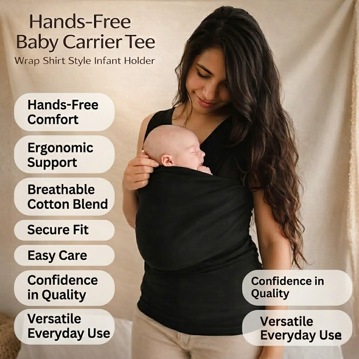 Carrier Shirt Hands-Free Adjustable with Ergonomic Weight Distribution