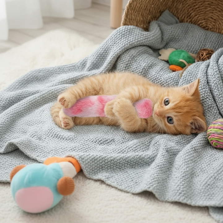 Catnip Pillow Cat Toy Plush | Interactive Kick Chew Toy | Soft Plush Catnip Filled for Indoor Kittens and Adult Cats 4
