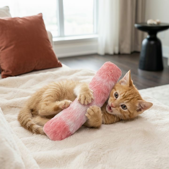 Catnip Pillow Cat Toy Plush | Interactive Kick Chew Toy | Soft Plush Catnip Filled for Indoor Kittens and Adult Cats 1