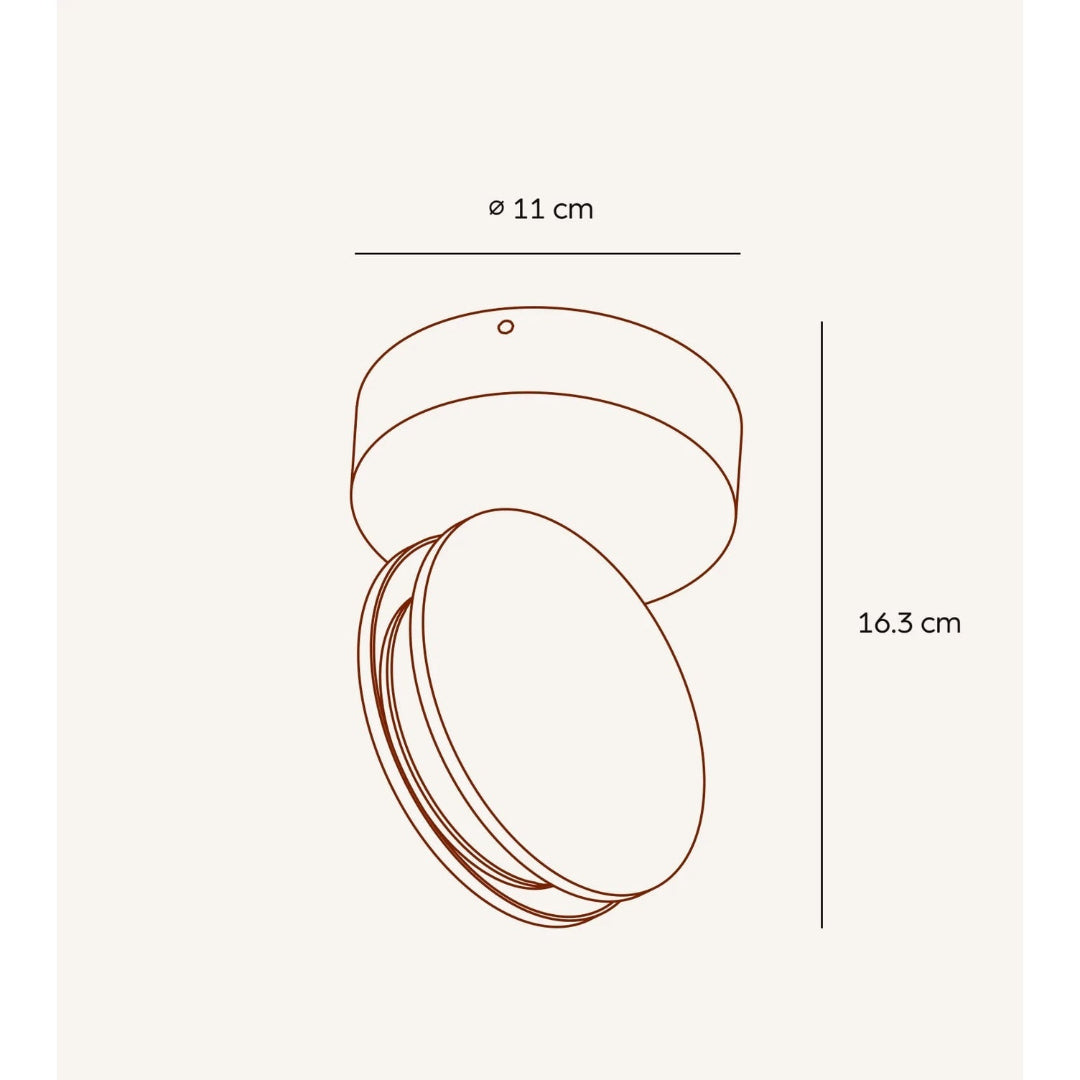 Ceiling Spotlight Fixture | 360° Adjustable Head | Energy-Efficient Modern Ceiling Light for Living Rooms, Kitchens