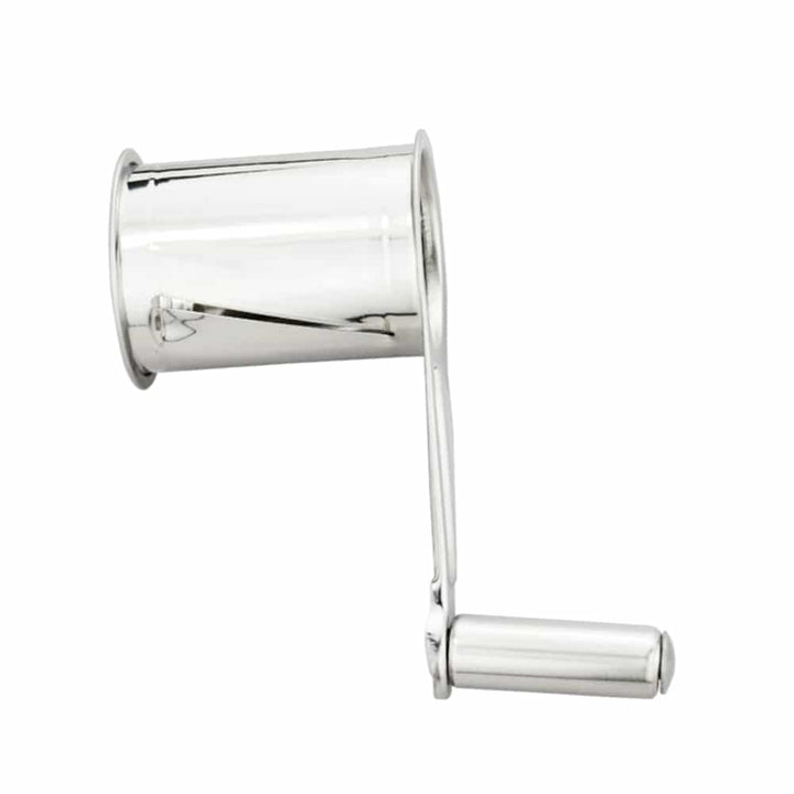Cheese Grater Set Stainless Steel | 4-Piece Rotary Drums with Crank Handle | Dishwasher-Safe for Cheese, Chocolate &amp; Nuts