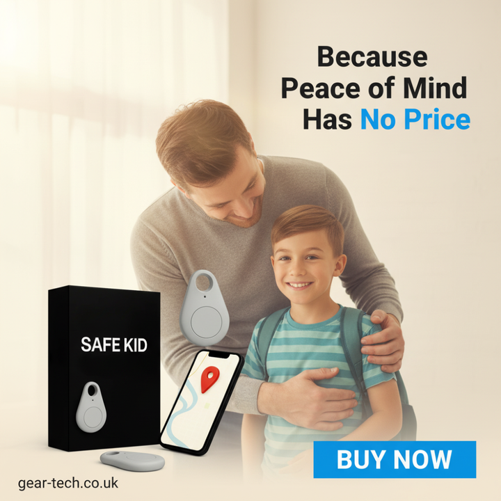 Child GPS Location Tracker | Real-Time Tracking, SOS Alerts &amp; Bluetooth | Waterproof IP67 with 5-Day Battery Life