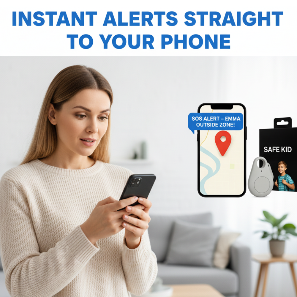 Child GPS Location Tracker | Real-Time Tracking, SOS Alerts &amp; Bluetooth | Waterproof IP67 with 5-Day Battery Life