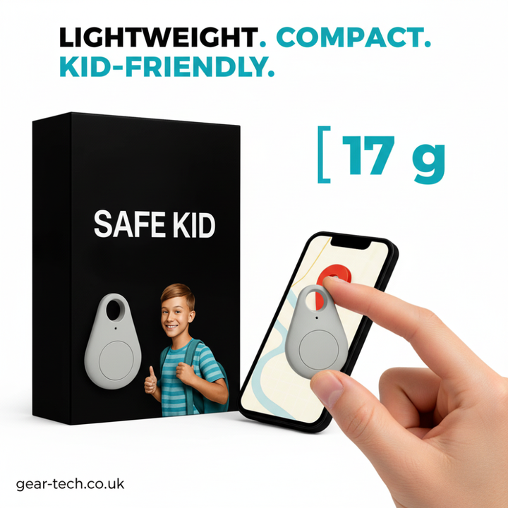 Child GPS Location Tracker | Real-Time Tracking, SOS Alerts &amp; Bluetooth | Waterproof IP67 with 5-Day Battery Life