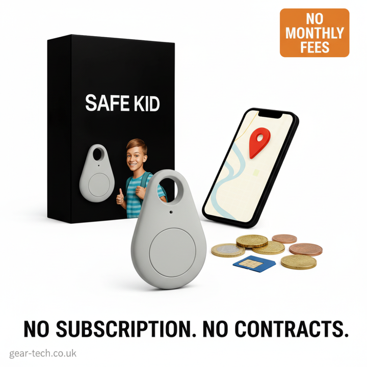 Child GPS Location Tracker | Real-Time Tracking, SOS Alerts &amp; Bluetooth | Waterproof IP67 with 5-Day Battery Life