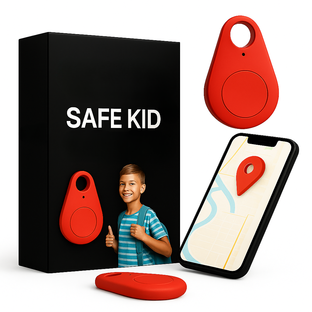 Child GPS Location Tracker | Real-Time Tracking, SOS Alerts &amp; Bluetooth | Waterproof IP67 with 5-Day Battery Life