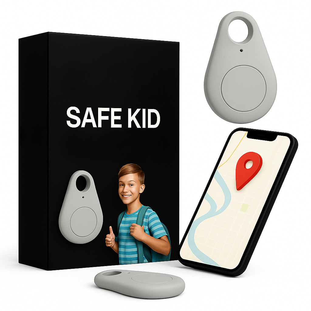 Child GPS Location Tracker | Real-Time Tracking, SOS Alerts &amp; Bluetooth | Waterproof IP67 with 5-Day Battery Life