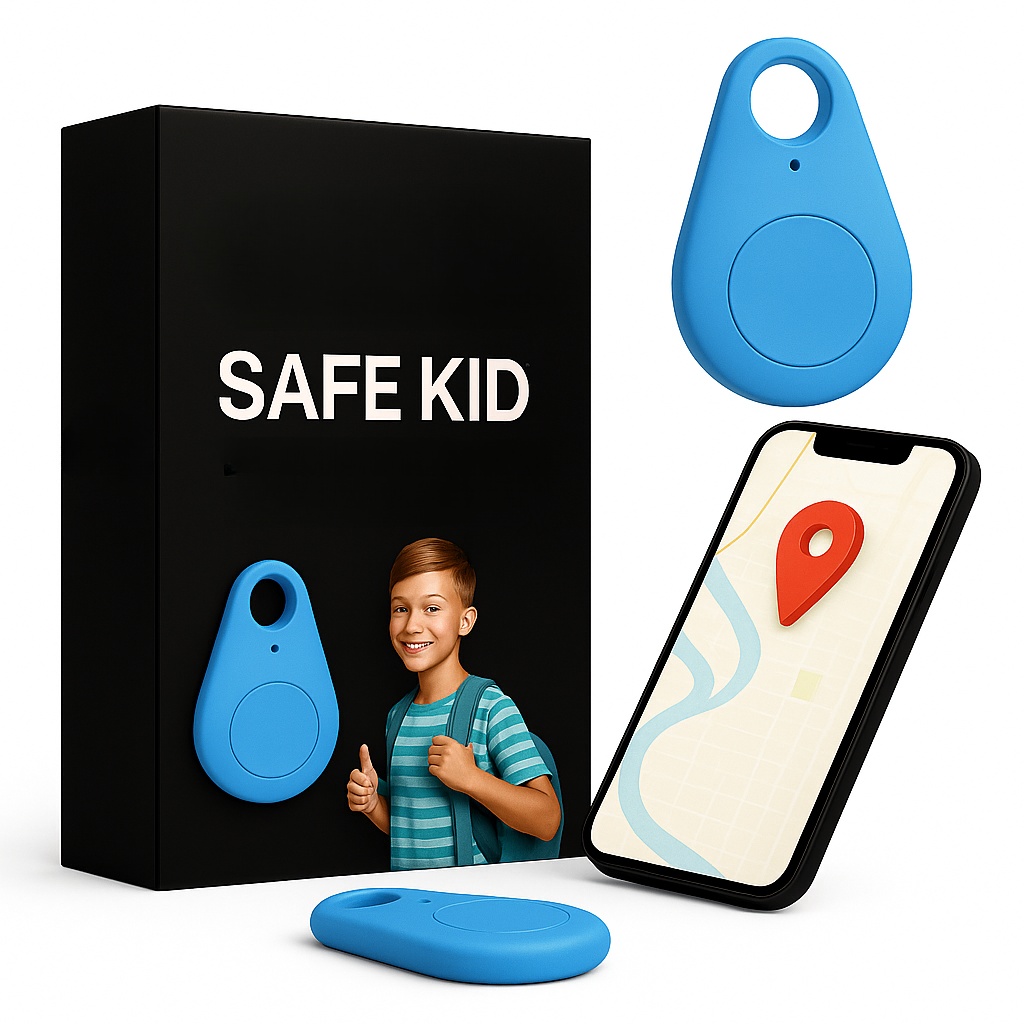 Child GPS Location Tracker | Real-Time Tracking, SOS Alerts &amp; Bluetooth | Waterproof IP67 with 5-Day Battery Life