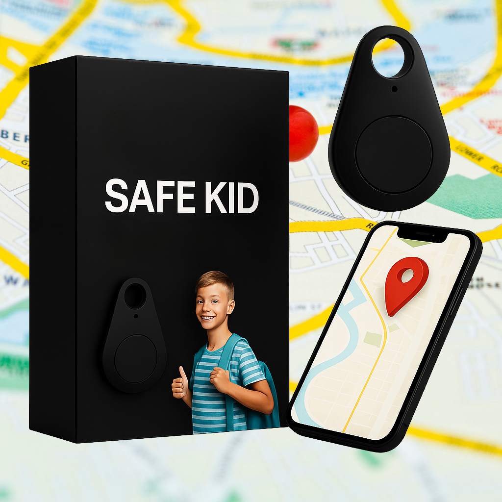 Child GPS Location Tracker | Real-Time Tracking, SOS Alerts &amp; Bluetooth | Waterproof IP67 with 5-Day Battery Life