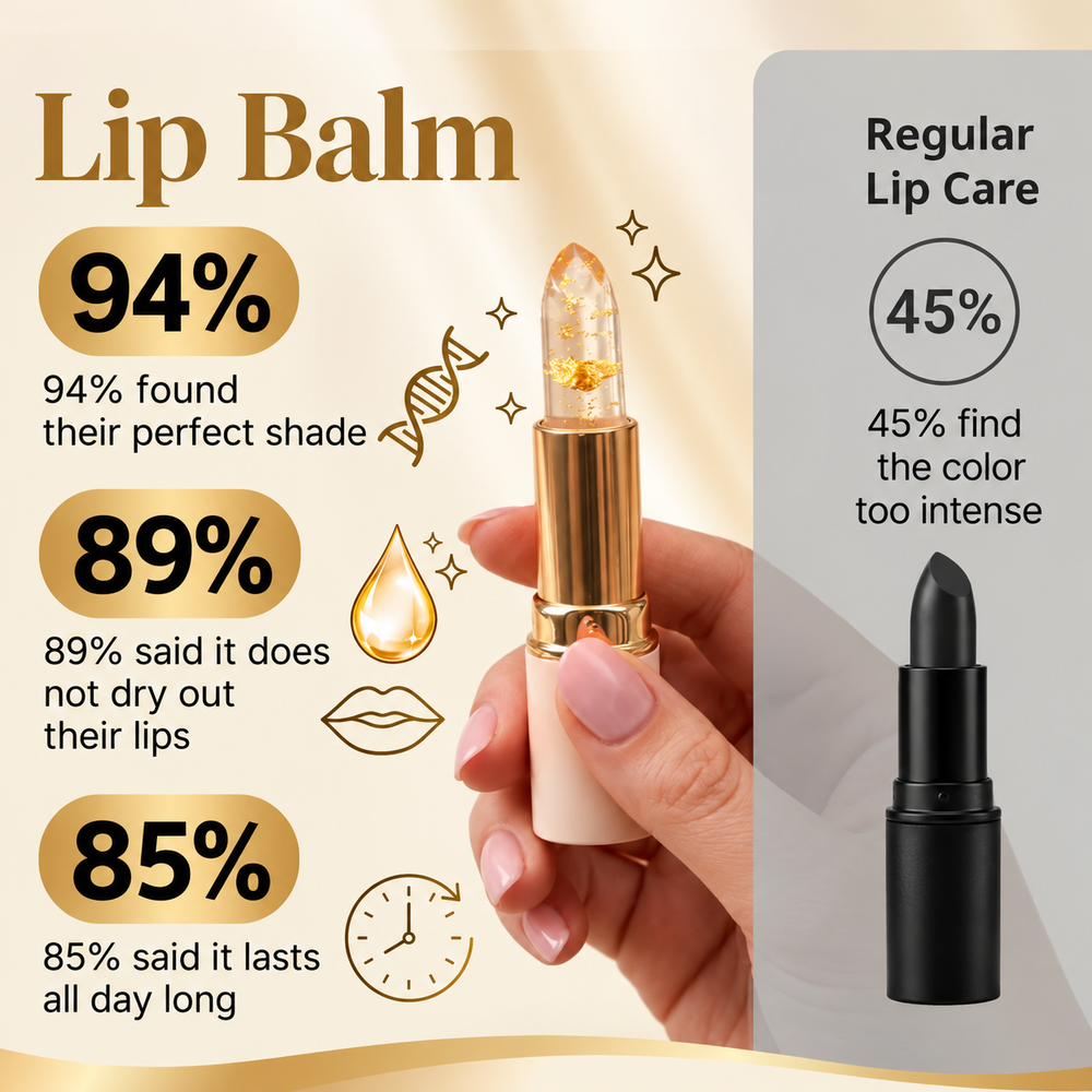 Colour Changing Lip Balm | pH-Activated Tint for All Lip Tones | Intense Hydration, Vegan & Cruelty-Free Formula