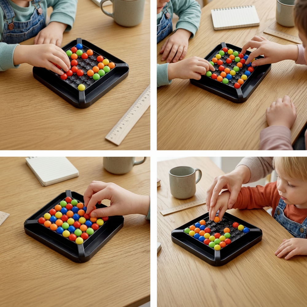 Colour Matching Game Board | Logic, Memory & Pattern Recognition Play | Compact Screen-Free Family Game for All Ages