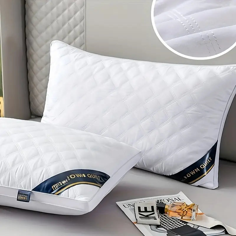Comfort Sleep | Hypoallergenic Hotel-Style Pillow Set of 2 | Breathable 3D Cover | Side & Back Sleepers