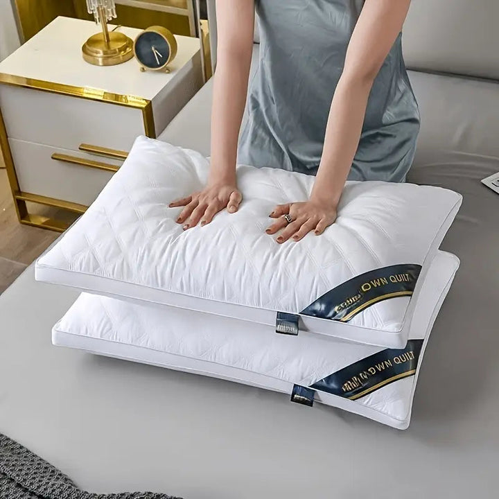 Comfort Sleep | Hypoallergenic Hotel-Style Pillow Set of 2 | Breathable 3D Cover | Side &amp; Back Sleepers