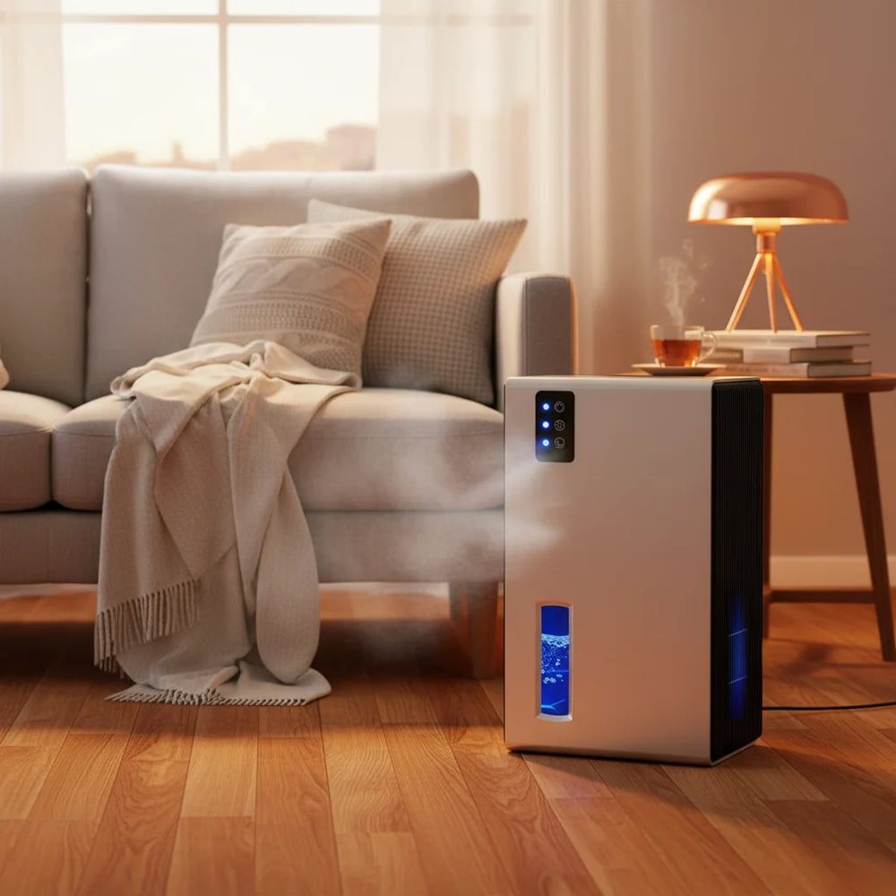 Compact Dehumidifier Digital Control Sleep Mode Auto Shut-Off
