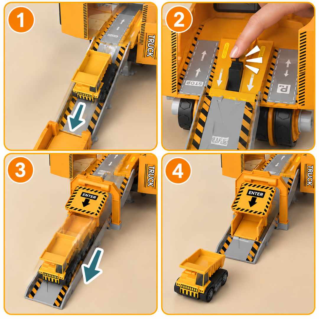 Construction Toy Take-Apart Screw-Together with Movable Crane Arm