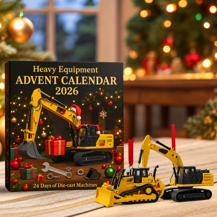 Construction Machinery Advent Calendar for Men | 24 Die-Cast Mini Models | Daily Collectible Gift for Builders 7
