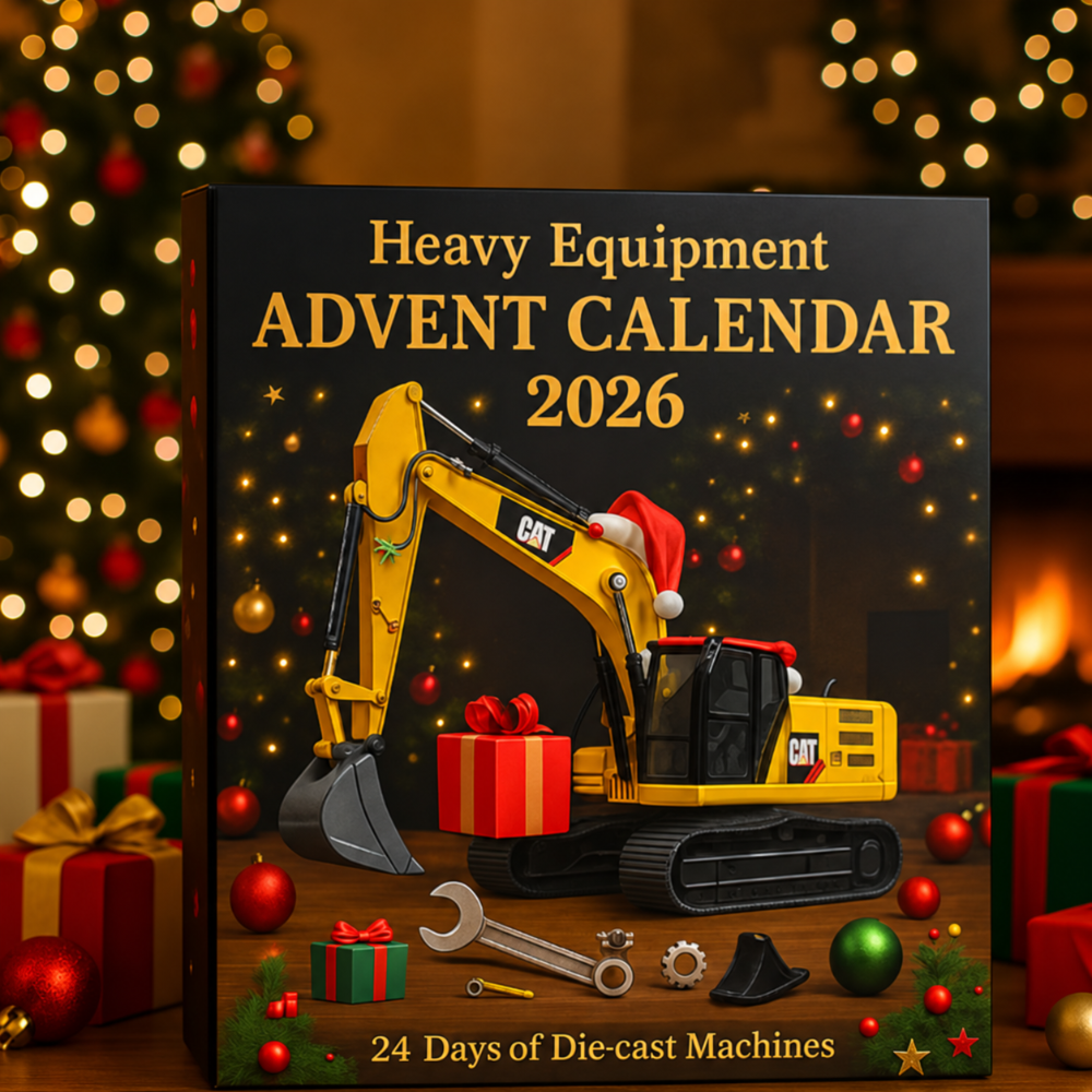 Construction Machinery Advent Calendar for Men | 24 Die-Cast Mini Models | Daily Collectible Gift for Builders 2