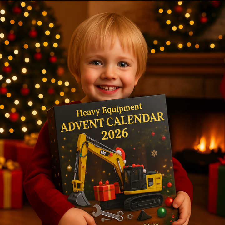Construction Machinery Advent Calendar for Men | 24 Die-Cast Mini Models | Daily Collectible Gift for Builders 1