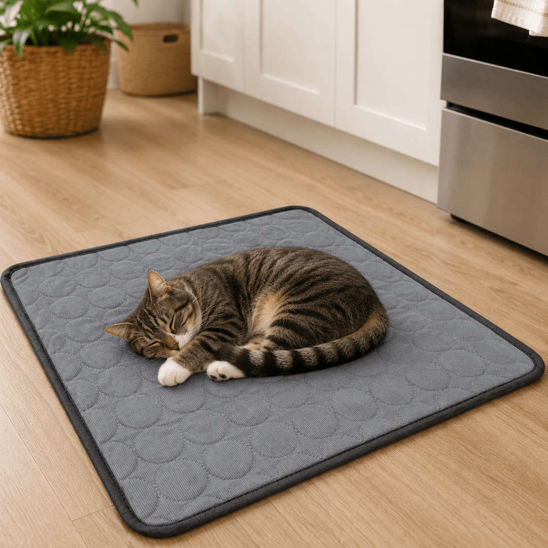 Cooling Mat for Dogs and Cats | Quilted Cool-Touch Pet Mat with Bound Edge