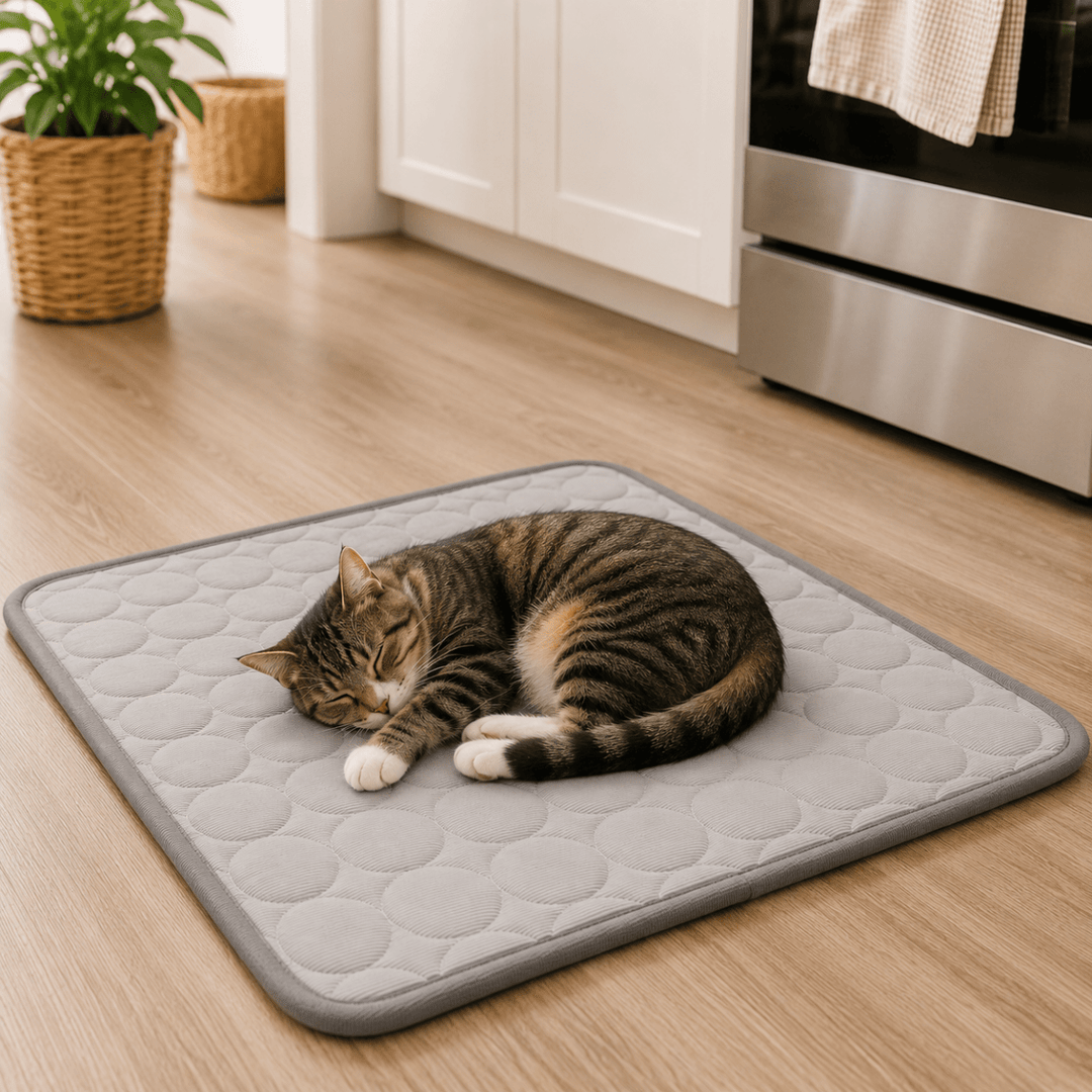 Cooling Mat for Dogs and Cats | Quilted Cool-Touch Pet Mat with Bound Edge