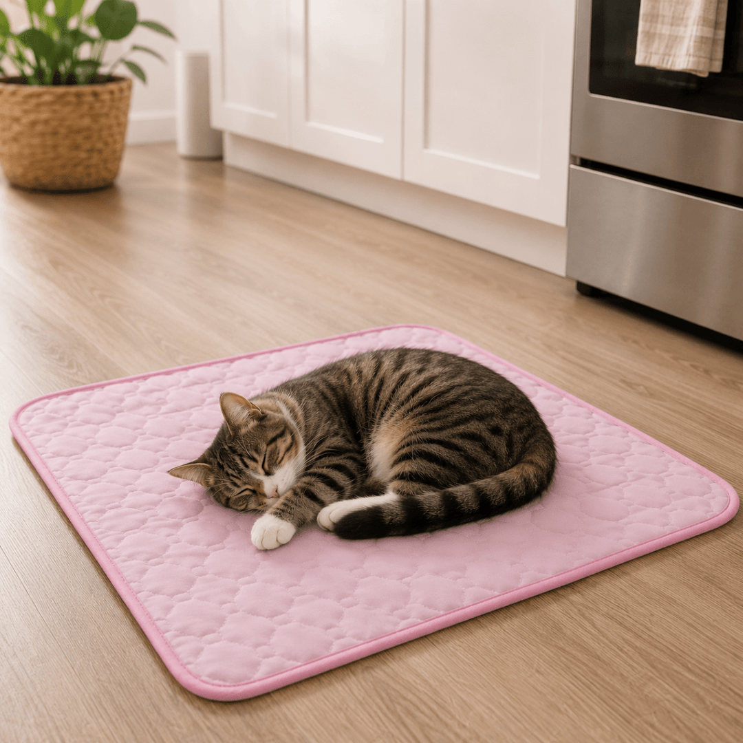 Cooling Mat for Dogs and Cats | Quilted Cool-Touch Pet Mat with Bound Edge