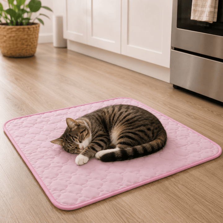 Cooling Mat for Dogs and Cats | Quilted Cool-Touch Pet Mat with Bound Edge