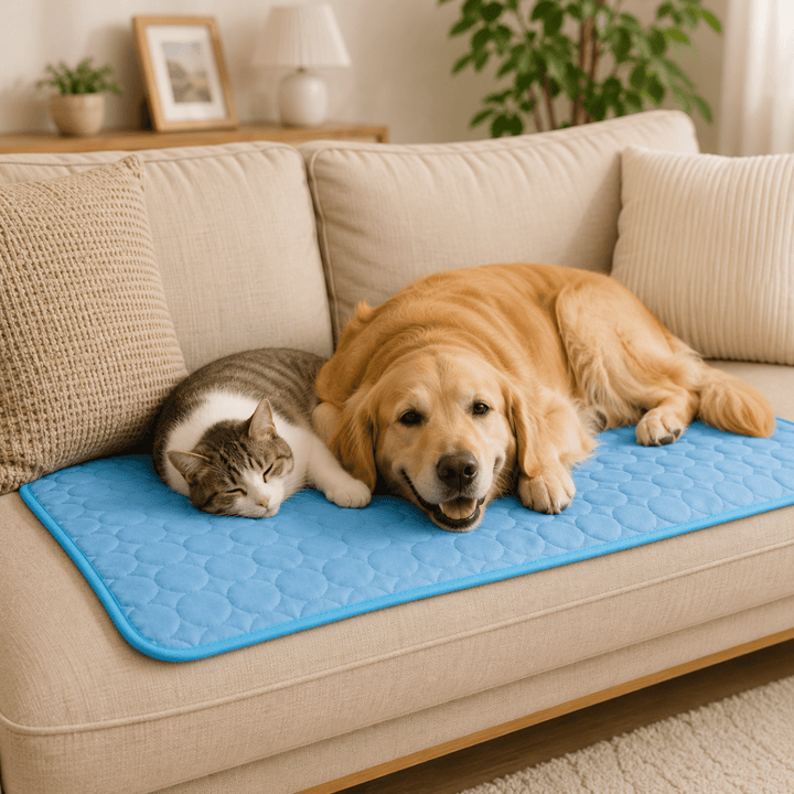 Cooling Mat for Dogs and Cats | Quilted Cool-Touch Pet Mat with Bound Edge