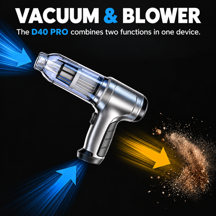 Cordless Car Vacuum Cleaner | Compact Handheld Design for Seats &amp; Carpets | Rechargeable Battery, No Car Charger Needed