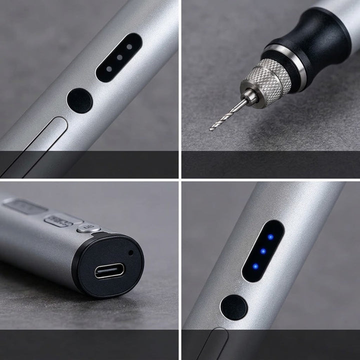 Cordless Engraving Pen Rechargeable USB-C 3-Speed with 18,000 RPM Motor