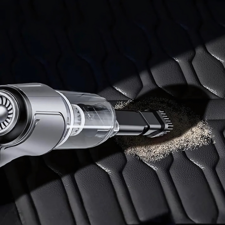 Cordless Handheld Vacuum 2-in-1 | Suction and Blow Function | USB Rechargeable for Car and Home with Interchangeable Nozzles