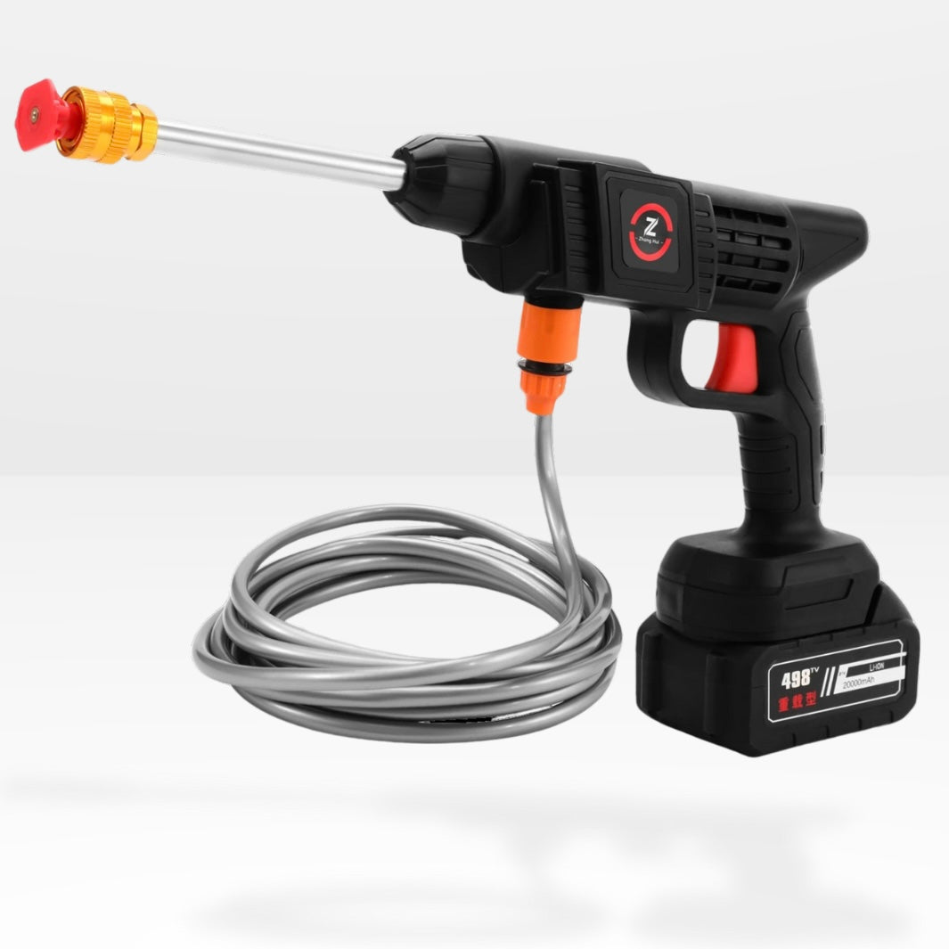 Cordless Pressure Washer | 50 Bar | 21V 10000mAh | 10m Jet Range | 60 Min Battery | Car &amp; Patio
