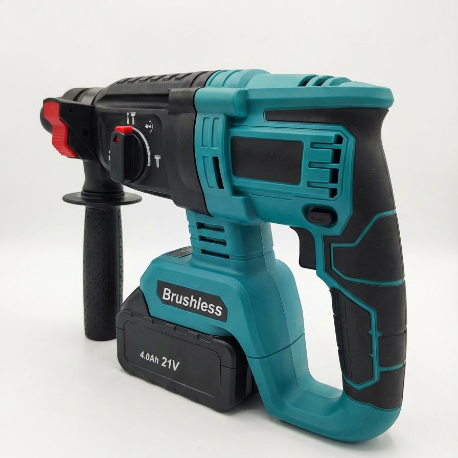 Cordless Rotary Hammer Drill Brushless 4 Mode Rapid Charge