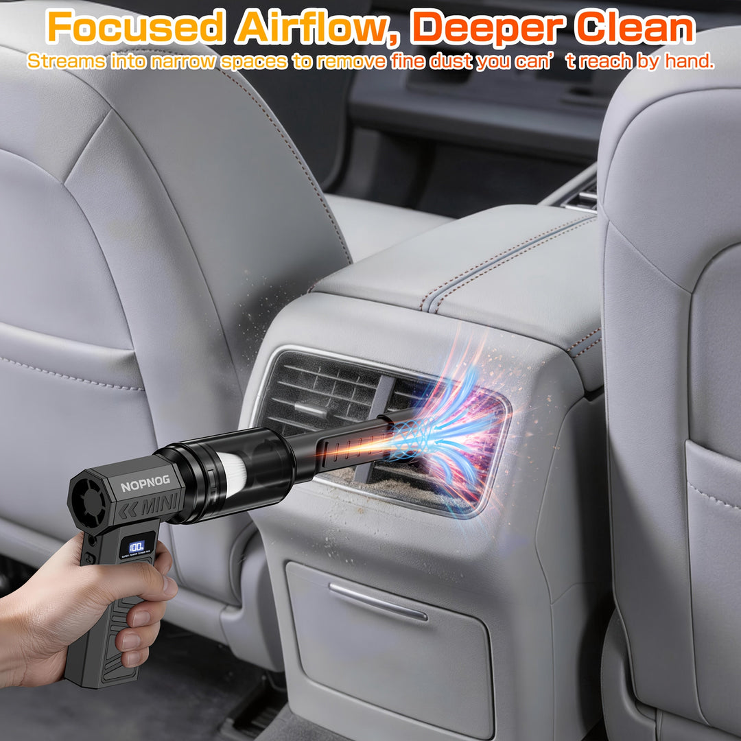 Cordless Vacuum Cleaner Mini Rechargeable 2-in-1 with 130,000 RPM Motor