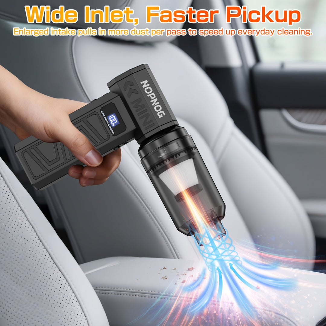 Cordless Vacuum Cleaner Mini Rechargeable 2-in-1 with 130,000 RPM Motor