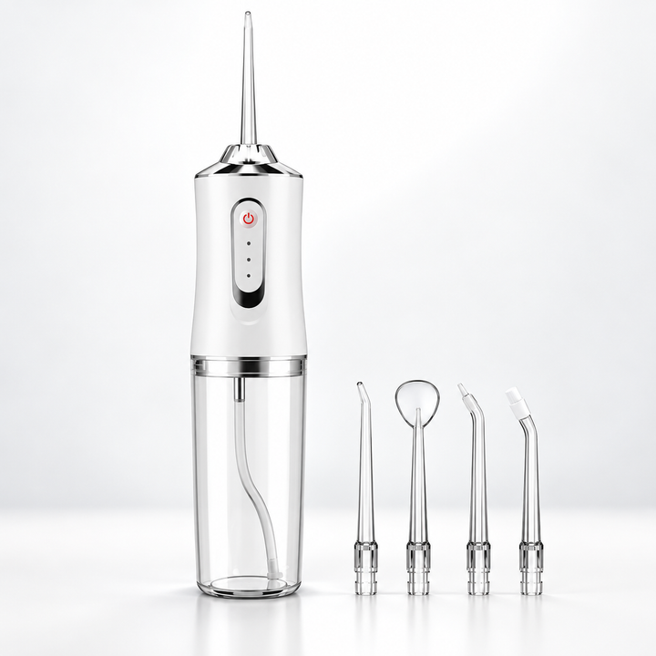 Cordless Water Flosser Rechargeable | Replaceable Nozzles | Gentle Gumline Clean for Sensitive Teeth and Fresh Breath