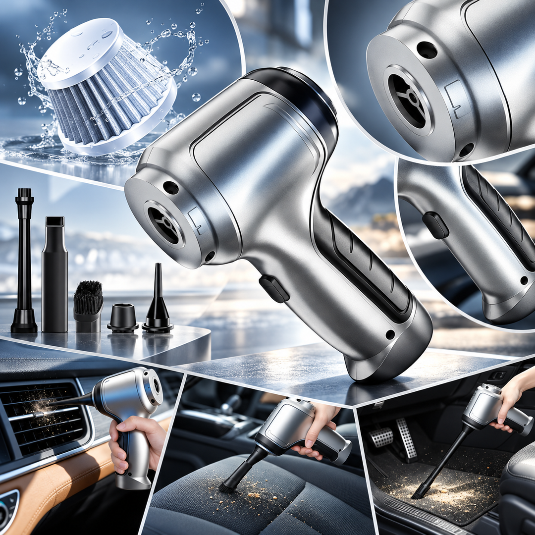 Cordless Car Vacuum Cleaner | Portable Handheld Design | Rechargeable Battery for Dust, Crumbs &amp; Pet Hair Removal 2