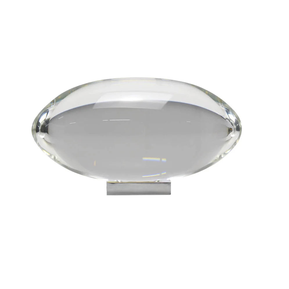Crystal Projection Table Lamp | Clear Oval Body, Remote