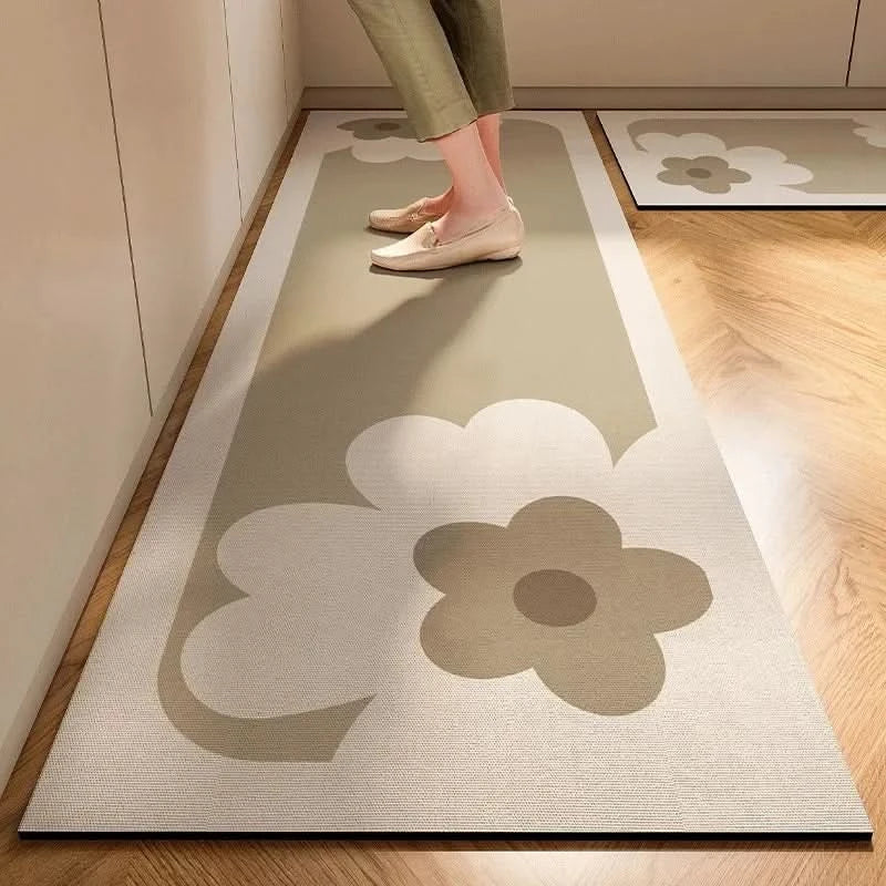 Cushioned Kitchen Mat, Non-Slip Base | 40 x 60 cm to 60 x 180 cm, 7 Styles | Wipe-Clean, Mould-Resistant Surface for Any Floor