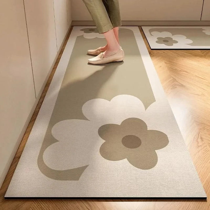 Cushioned Kitchen Mat, Non-Slip Base | 40 x 60 cm to 60 x 180 cm, 7 Styles | Wipe-Clean, Mould-Resistant Surface for Any Floor