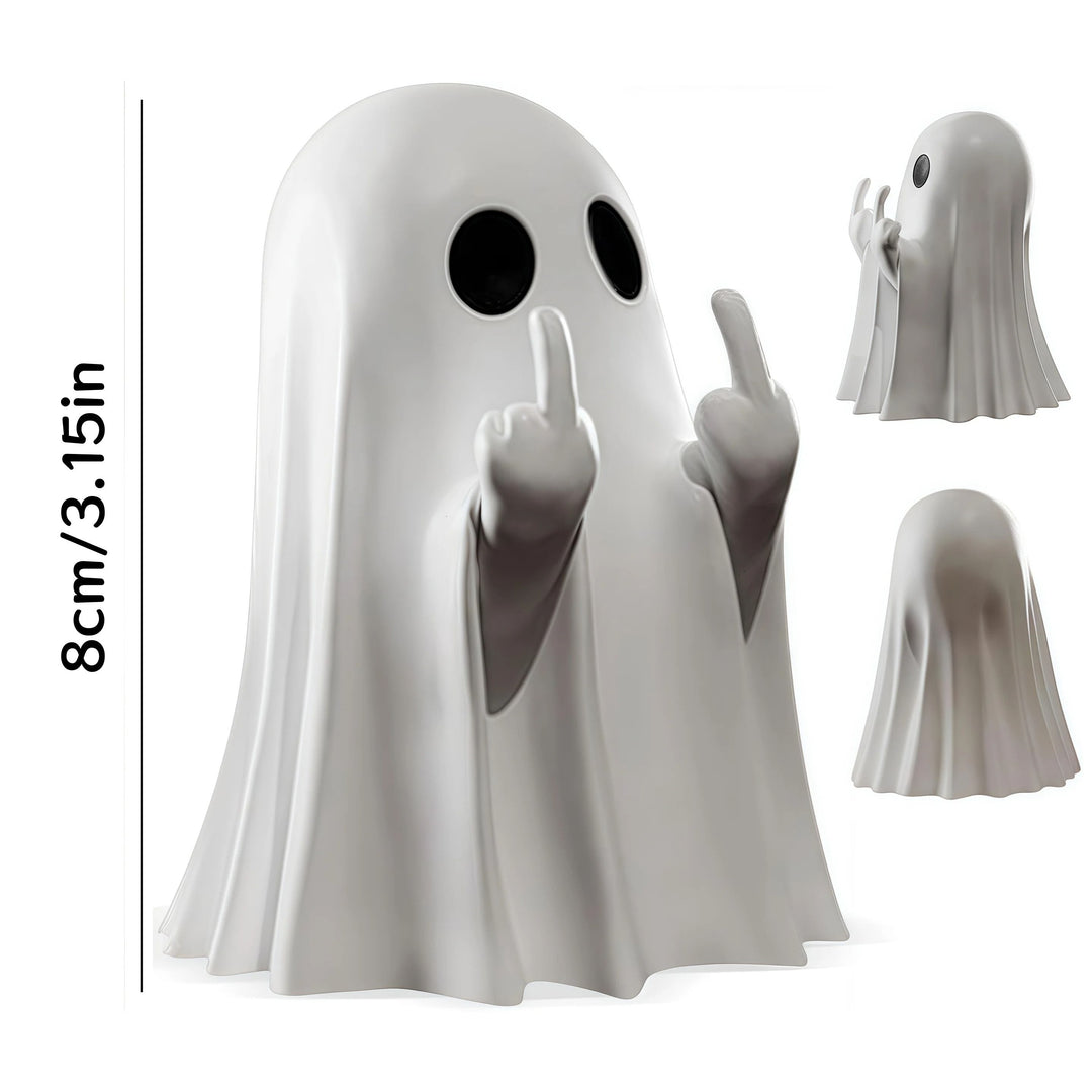 Cute Ghost Statue Resin Figure Halloween Tabletop Decor