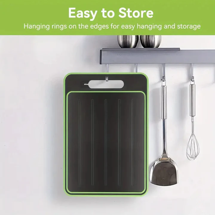 Cutting Board and Defrosting Tray | Aluminium Thawing Surface with Non-Slip Base | 4-in-1 Multi-Function Kitchen Tool