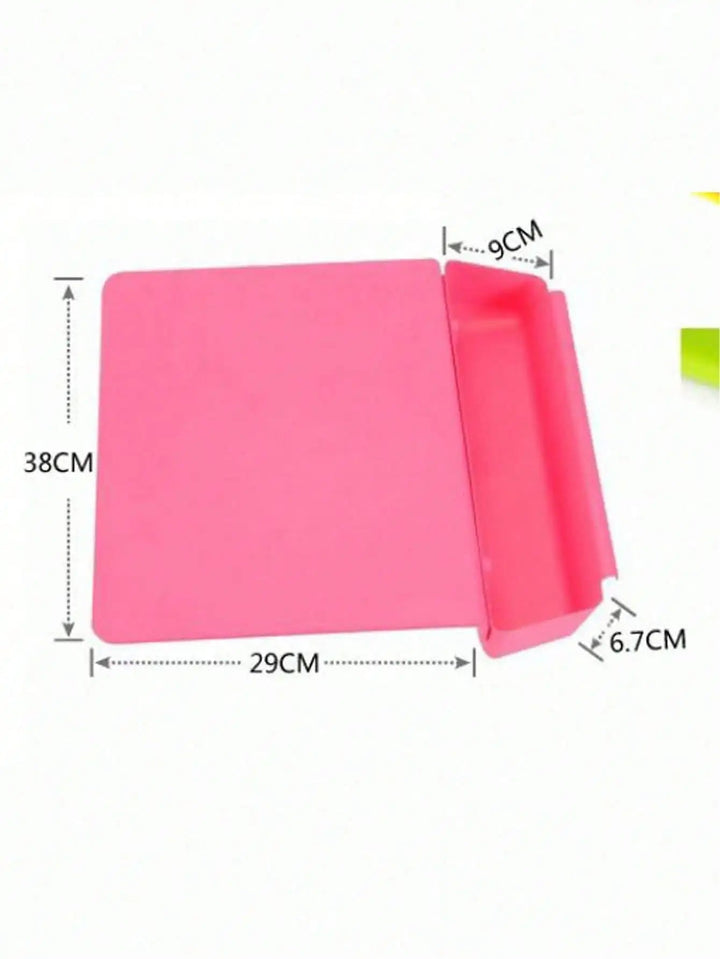 Cutting Board with Removable Tray | Clip-On Scrap Holder, BPA Free PP Plastic | Slide-Out Tray Keeps Prep Area Clutter-Free