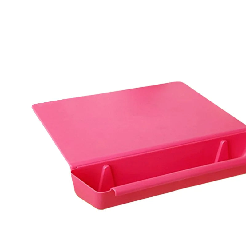 Cutting Board with Removable Tray | Clip-On Scrap Holder, BPA Free PP Plastic | Slide-Out Tray Keeps Prep Area Clutter-Free