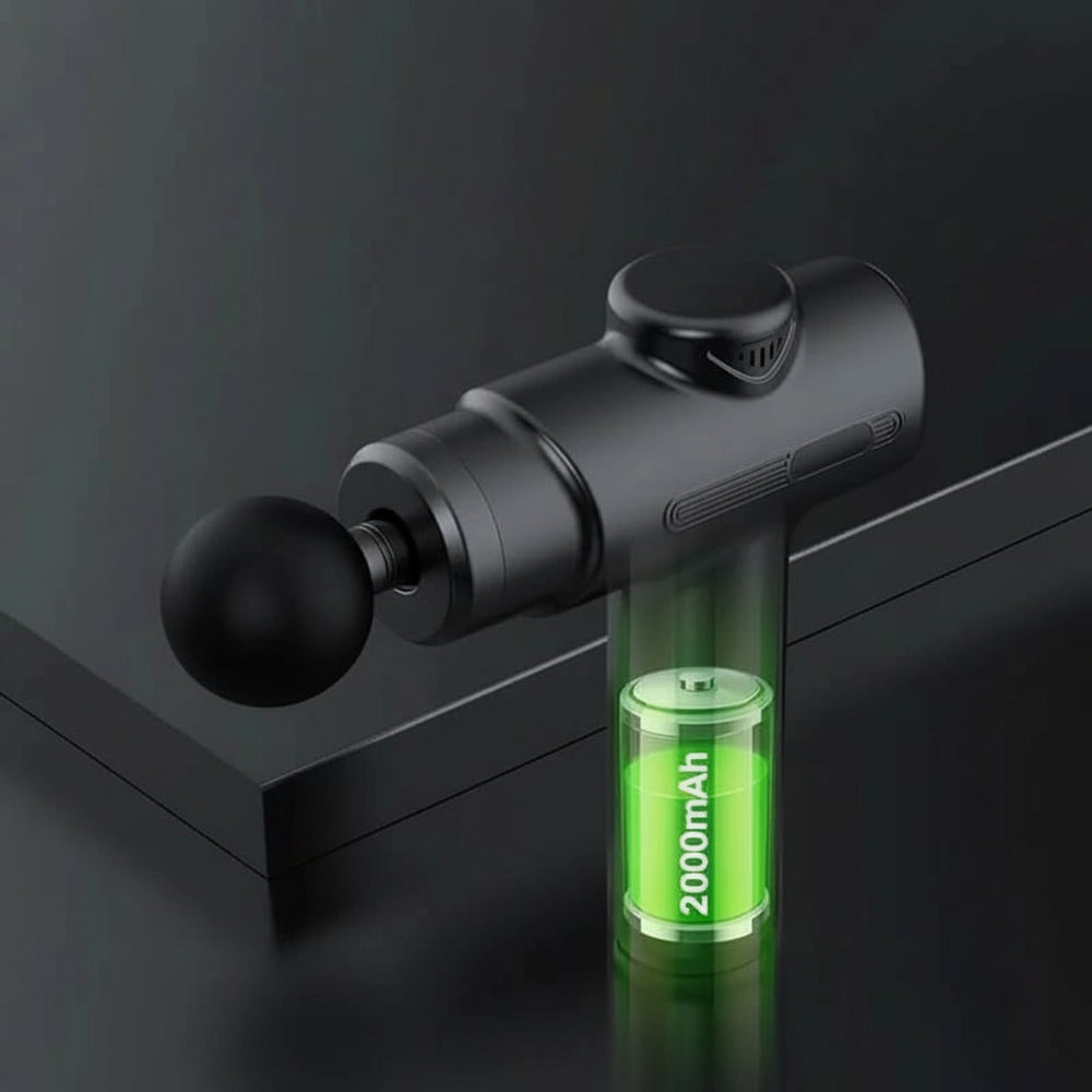 Deep Tissue Massage Gun | 8 Interchangeable Heads | Cordless Rechargeable Percussion Massager for Muscle Recovery