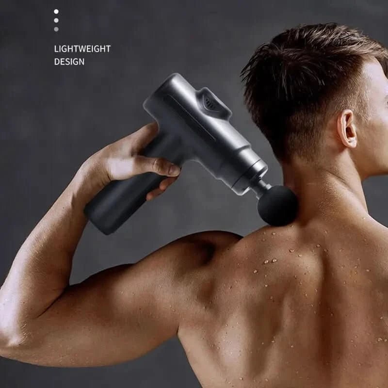 Deep Tissue Massage Gun | 8 Interchangeable Heads | Cordless Rechargeable Percussion Massager for Muscle Recovery
