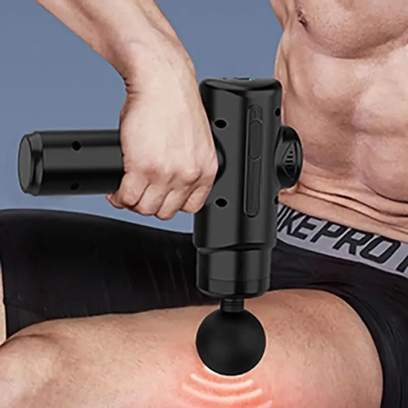 Deep Tissue Massage Gun | 8 Interchangeable Heads | Cordless Rechargeable Percussion Massager for Muscle Recovery