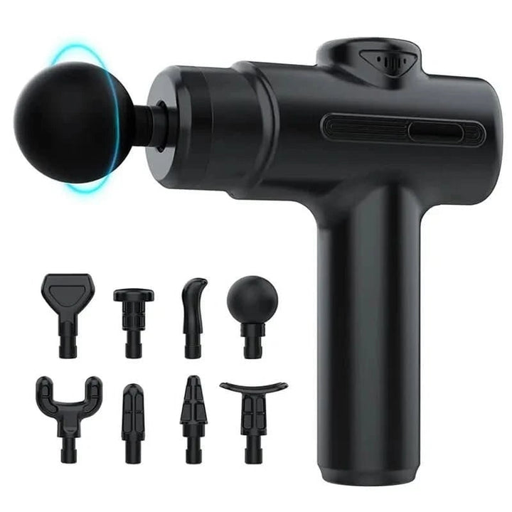 Deep Tissue Massage Gun | 8 Interchangeable Heads | Cordless Rechargeable Percussion Massager for Muscle Recovery