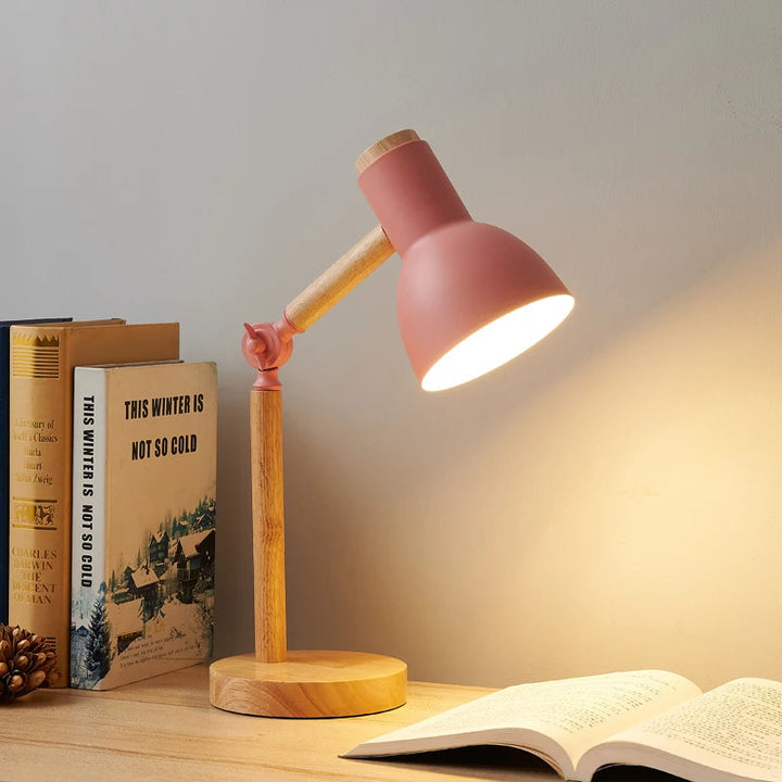 Desk Lamp | Pivoting Knuckle Joint, Domed Tilting Shade