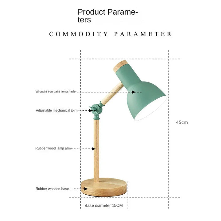 Desk Lamp | Pivoting Knuckle Joint, Domed Tilting Shade